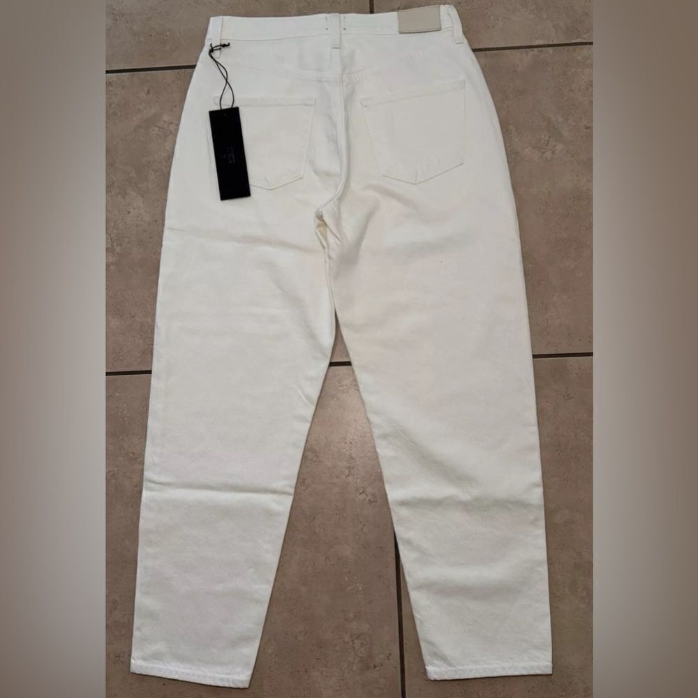 NWT EDWIN Women’s Jeans Anthropologie Anderson Ankle Ivory White - Size 24 - Picture 7 of 11